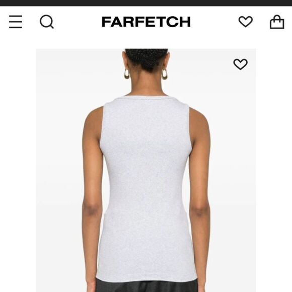 Brunello Cucinelli Monili Trim Cotton Tank NWOT - Picture 2 of 11